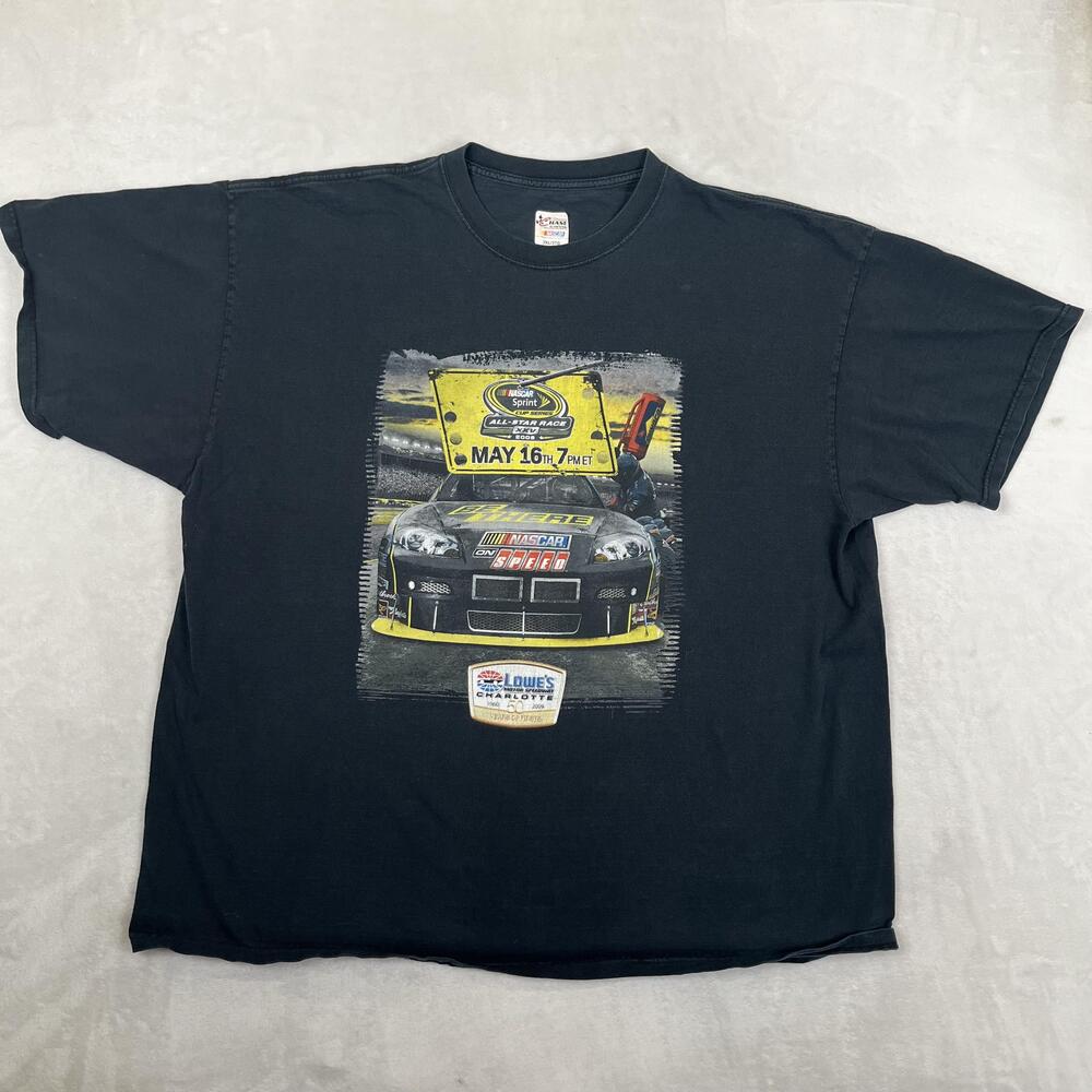 NASCAR All Star Race Shirt Mens 3XL Black 2009 Sprint Racing Chase Authentics